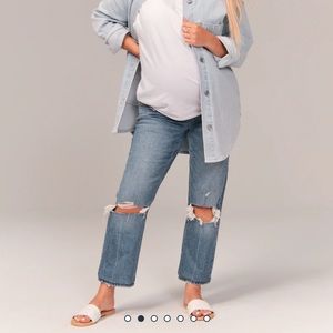 Abercrombie Maternity Ankle Straight Jean